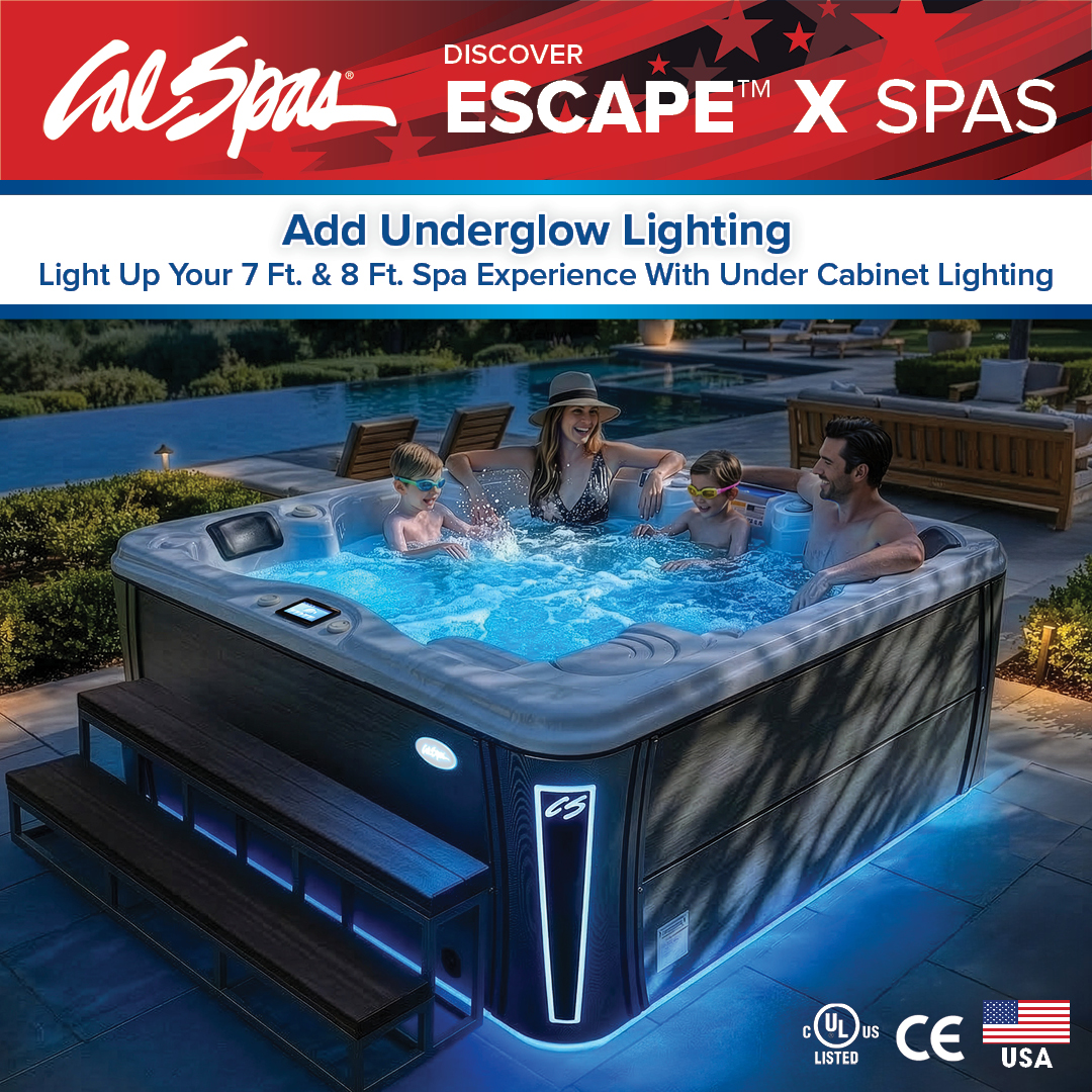 Calspas hot tub being used in a family setting - West New York
